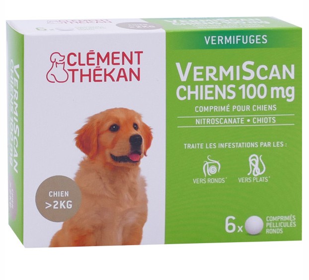 Thekan VermiScan Chiens 100mg 6 Comprimés